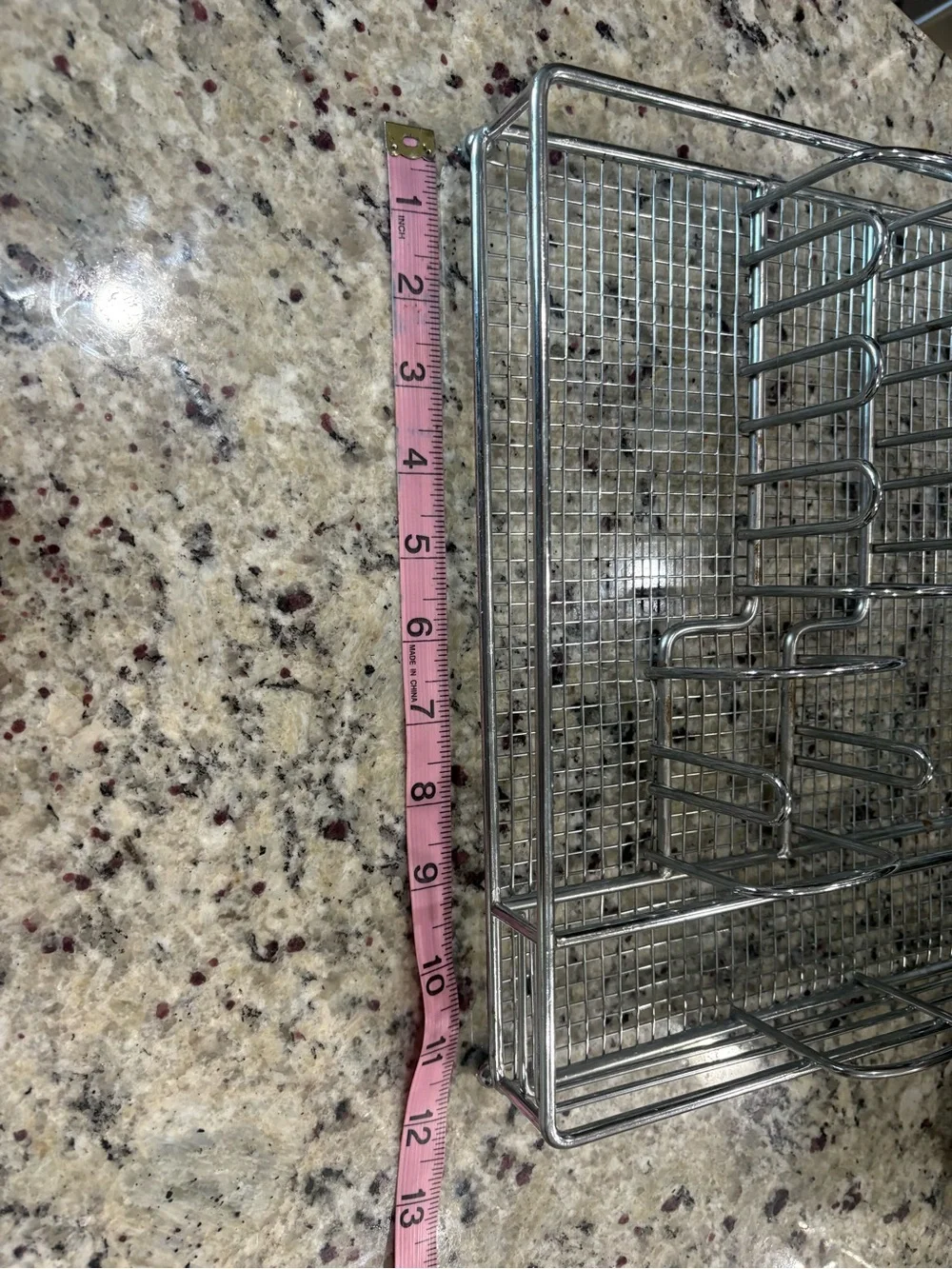 Silver metal utensil drawer organizer GUC